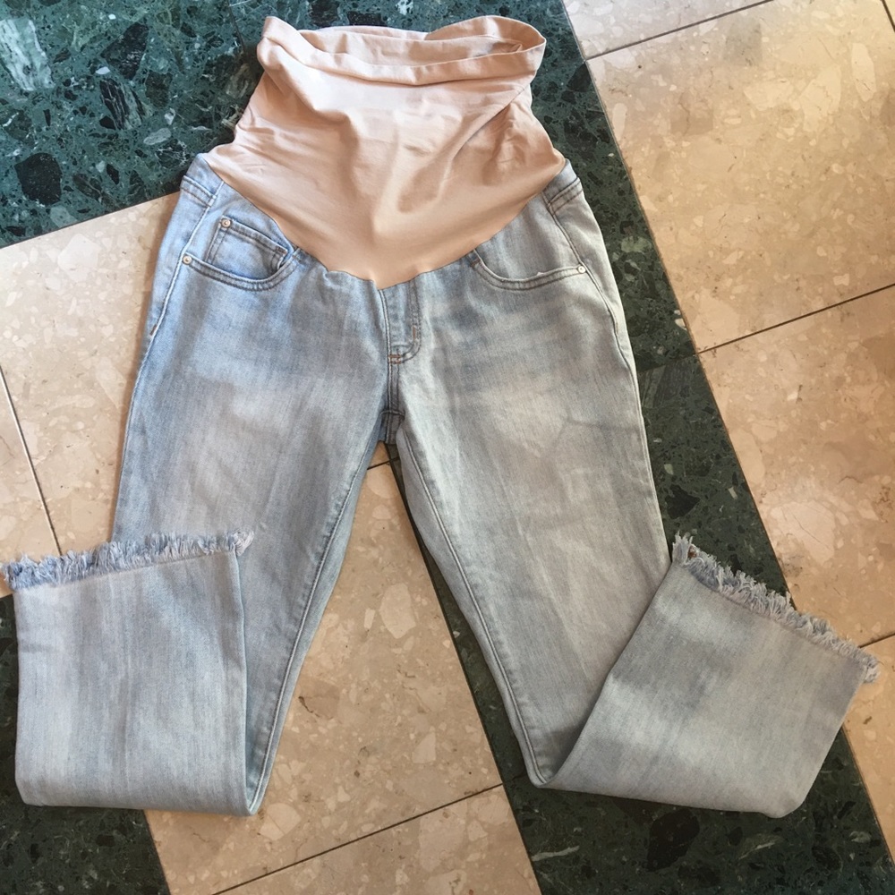 Luxe essentials denim maternity jeans